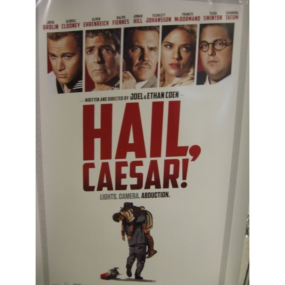 Hail Caesar Movie Poster Coen Brothers George Clooney Scarlett Johansson 27x40